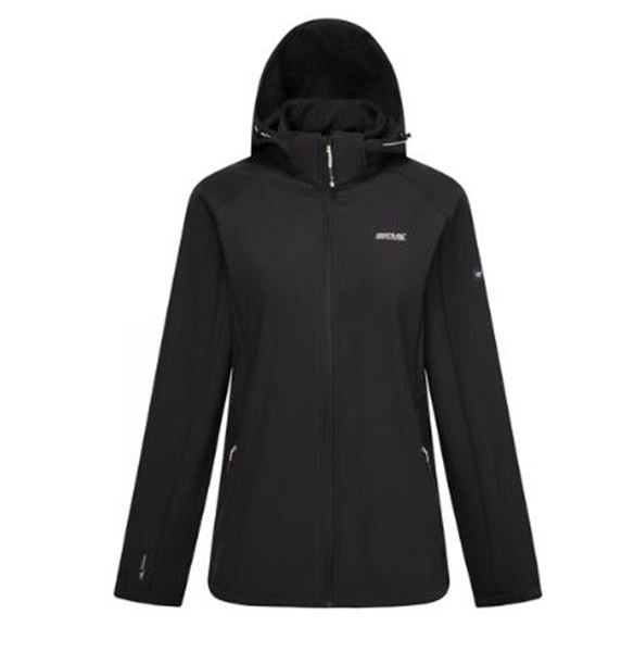 Picture of WOMENS DEYANA SOFTSHELL JACKET BLACK